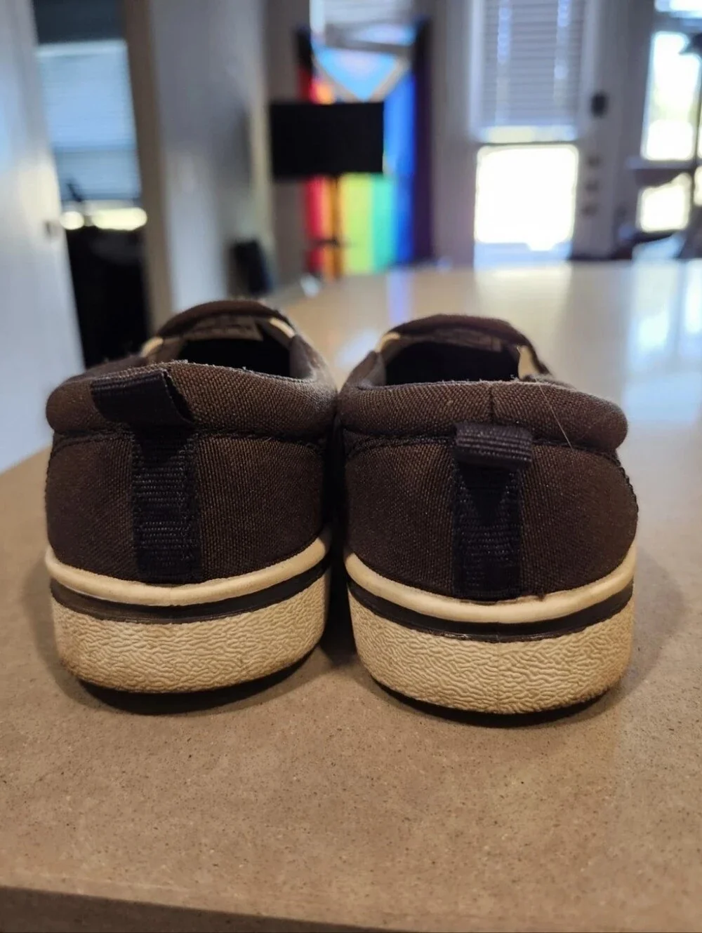 OshKosh B’gosh Toddler Boys Canvas Slip-On Sneakers Blue SZ 13M